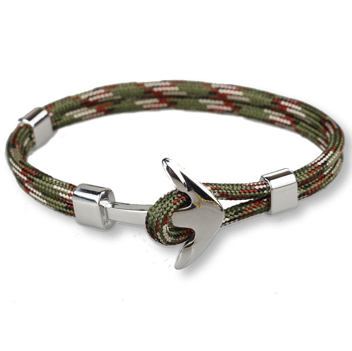 Nautical Anchor Braided Bracelet