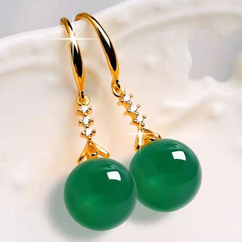 Elegant Chalcedony & Agate Earrings