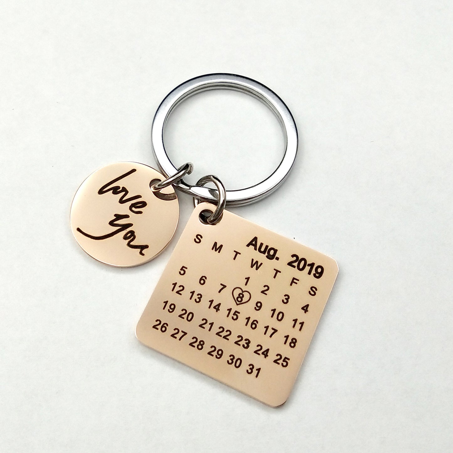 Custom DIY Personalized Calendar Keychain