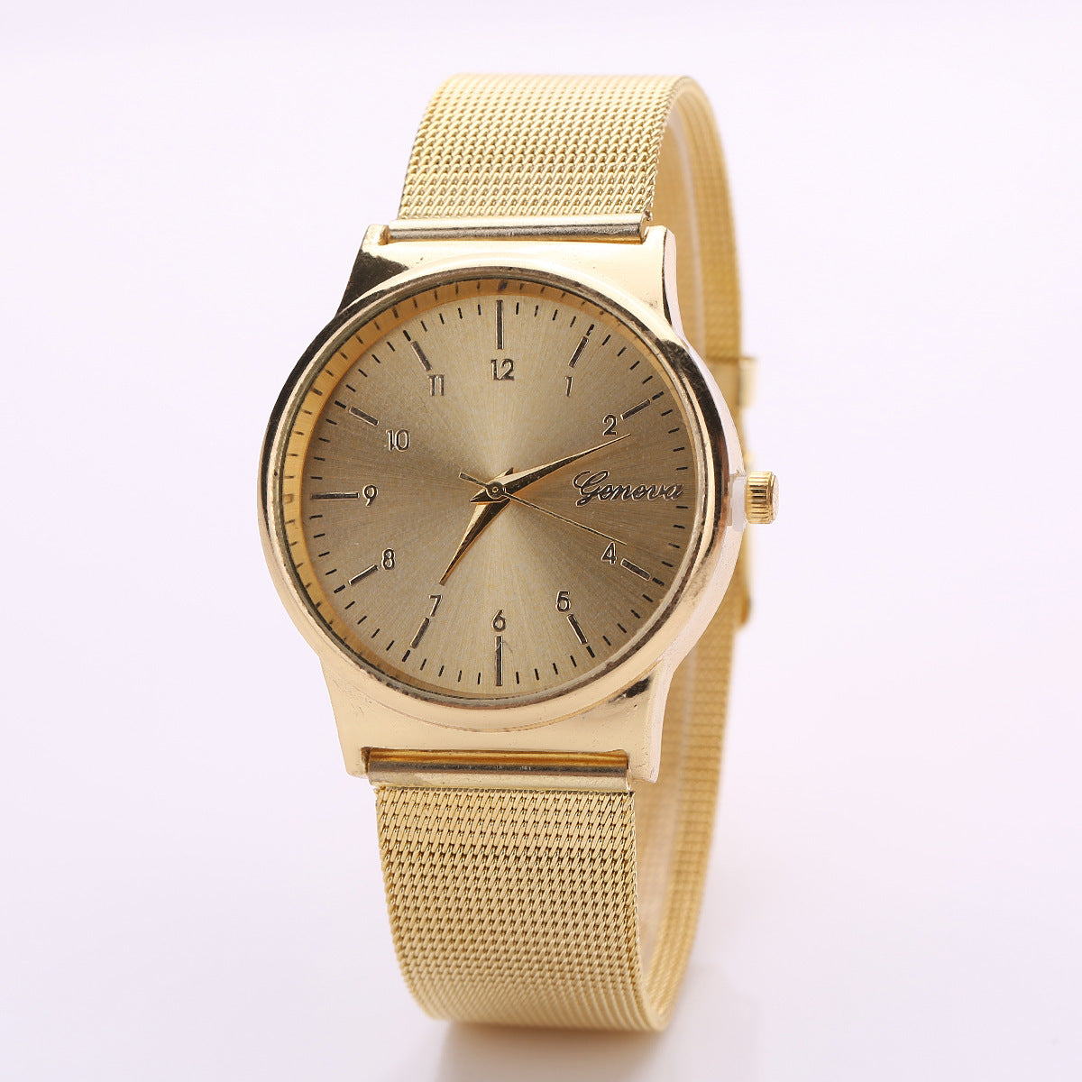 Classic Gold Quartz Stainless Steel Women's Wrist Watch