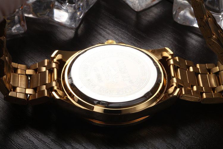 Luxury Gold Stainless Steel Dress Watch