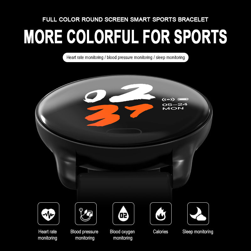 Smart Watch with Heart Rate & Sphygmomanometer