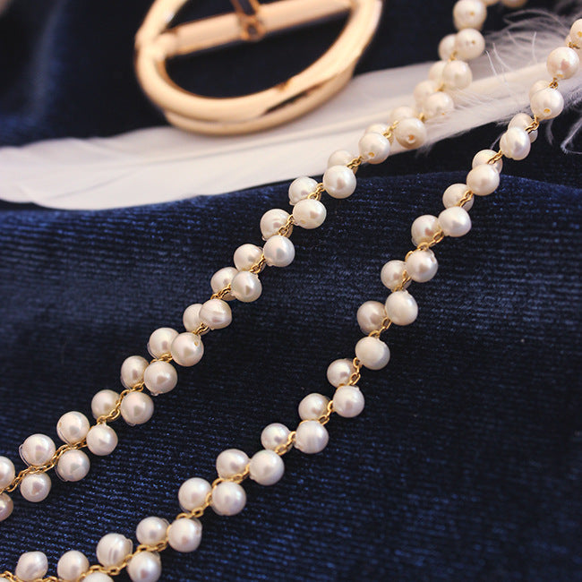 Layered Freshwater Pearl Choker Necklace