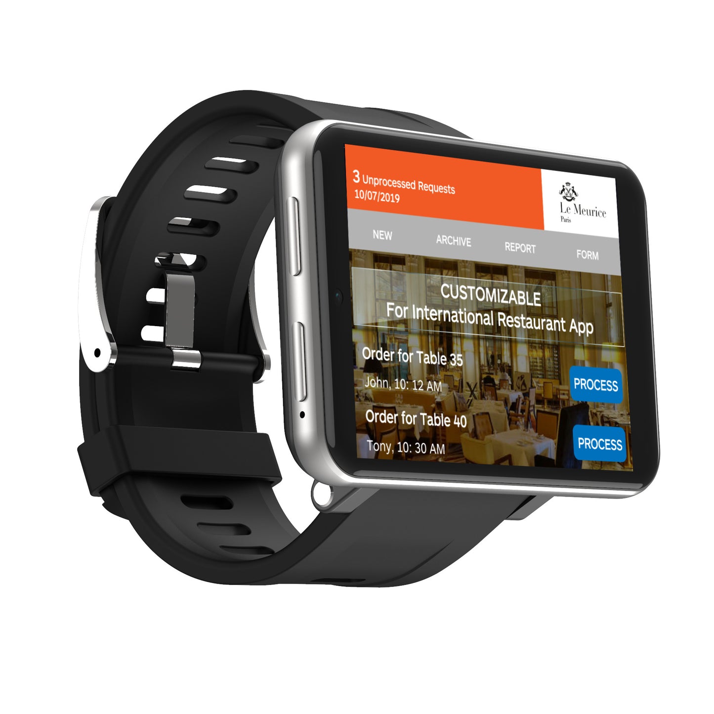 Big Screen Smart Watch: Integrated Camera & Extended Battery