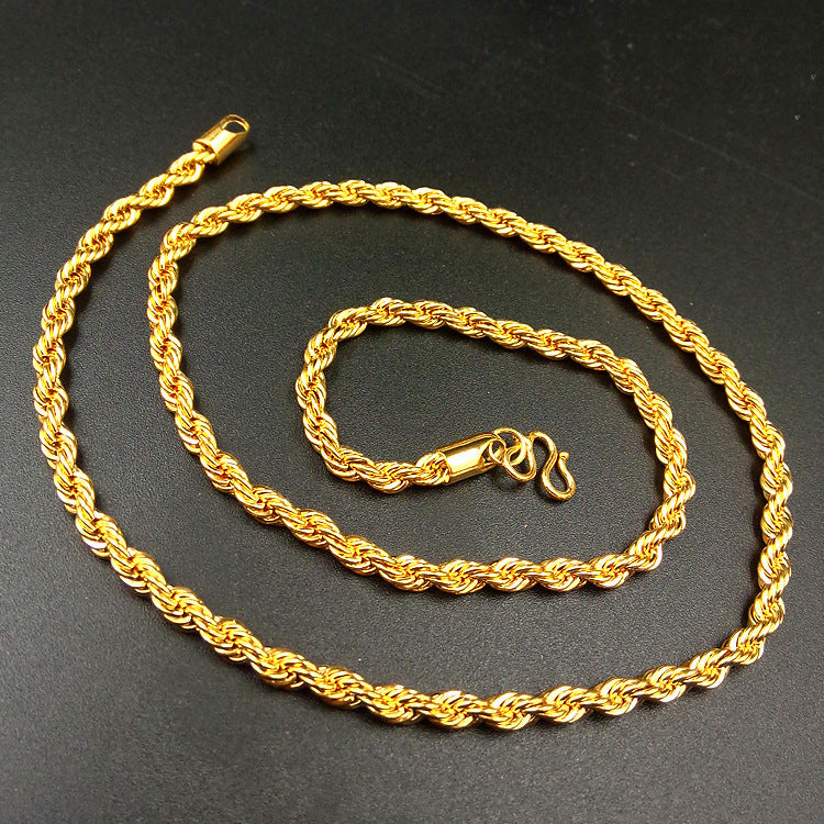 Sacred Radiance: 24K Gold Plated Buddha Amulet with Hemp Rope Chain