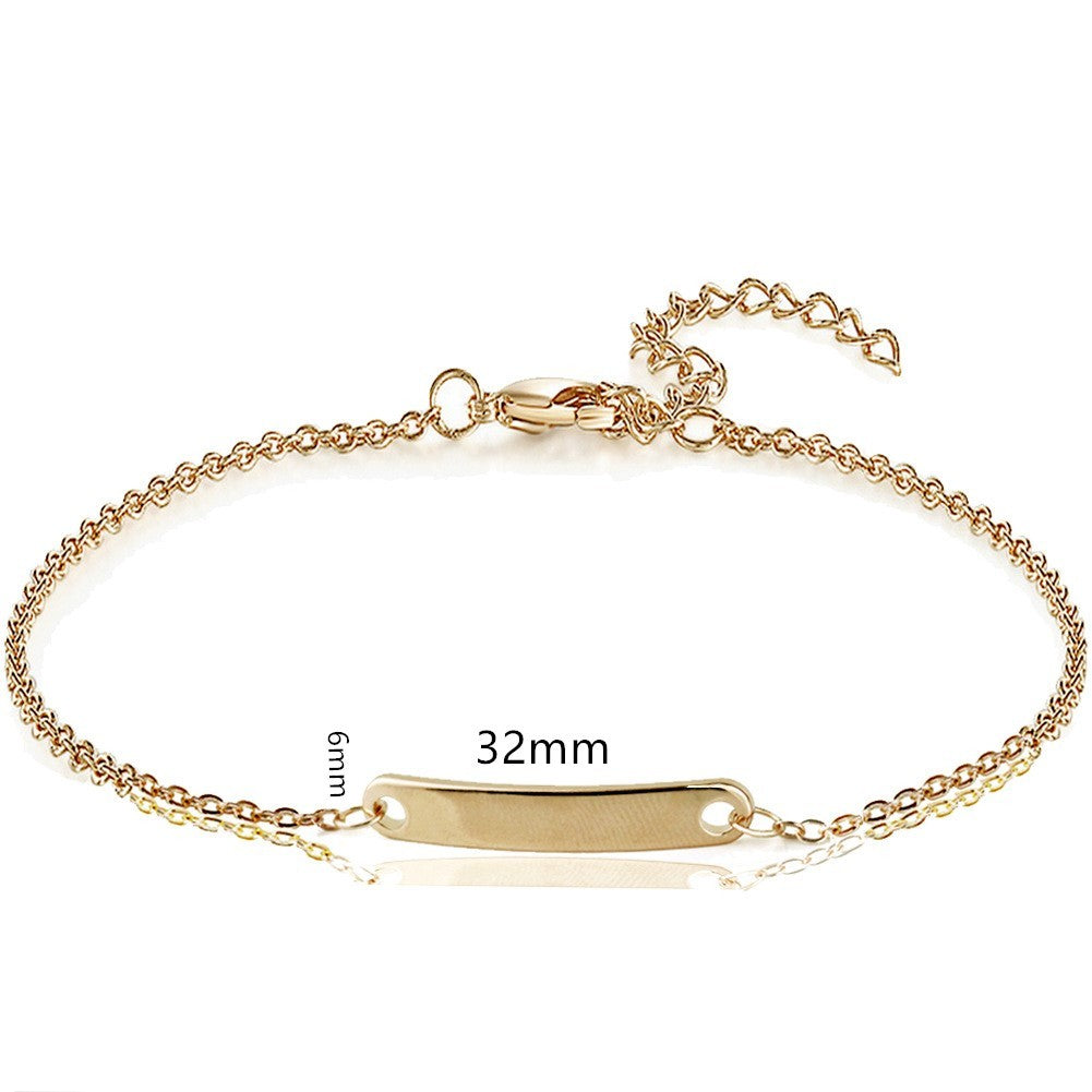 Custom Engraved Bar Bracelet