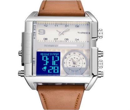 Men's Military Chronograph Dual Display Watch
