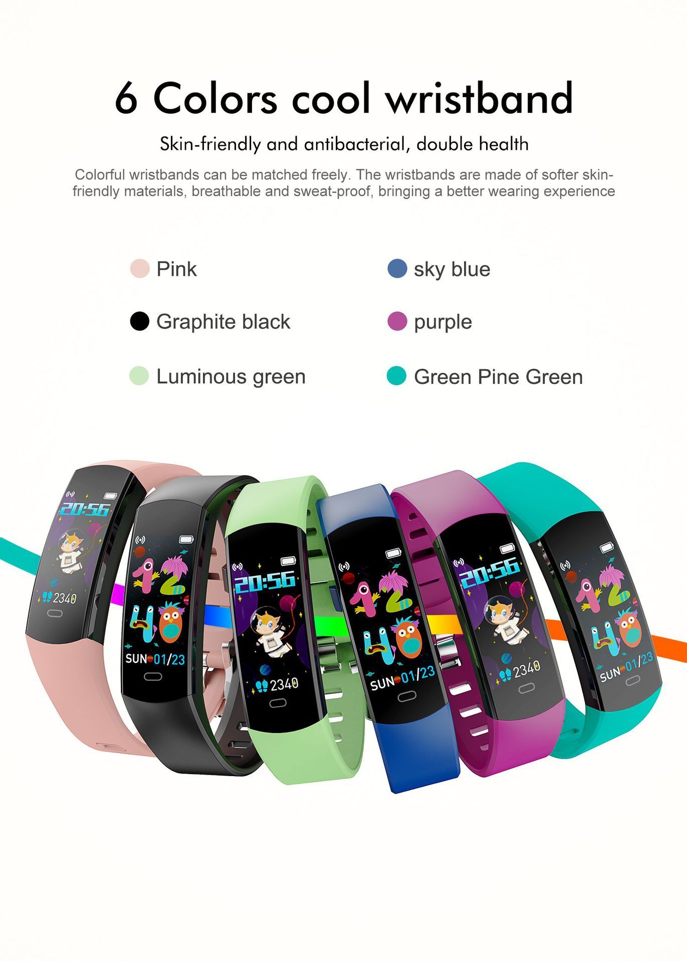 Kids' Health & Activity Smart Bracelet