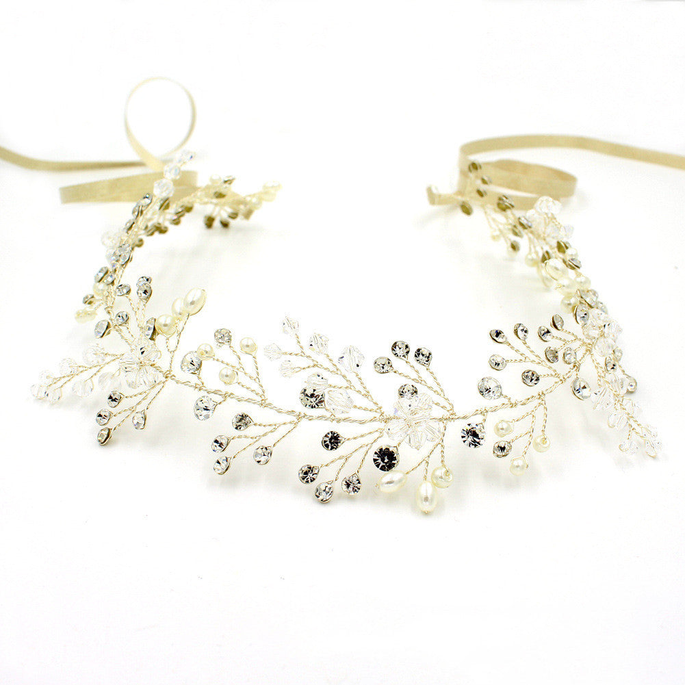 Pearl and Crystal Wedding Headwear