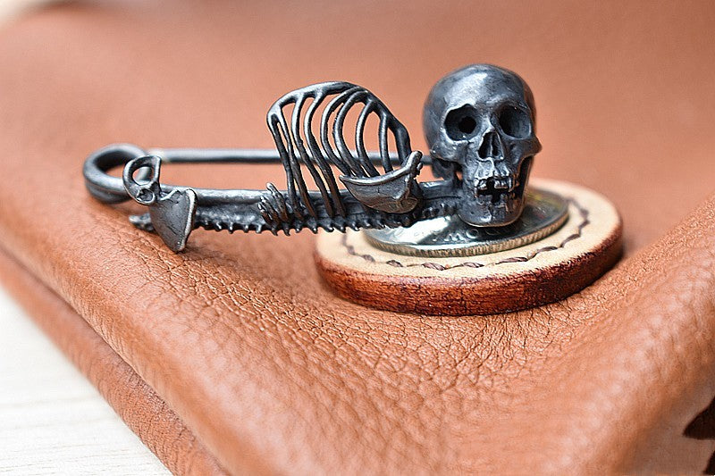 Personalized Skeleton Collar Pin