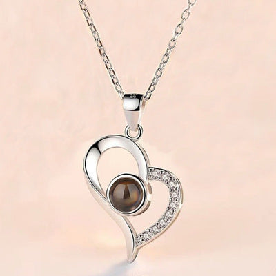 Romantic Rose & Crystal Necklace Gift Set