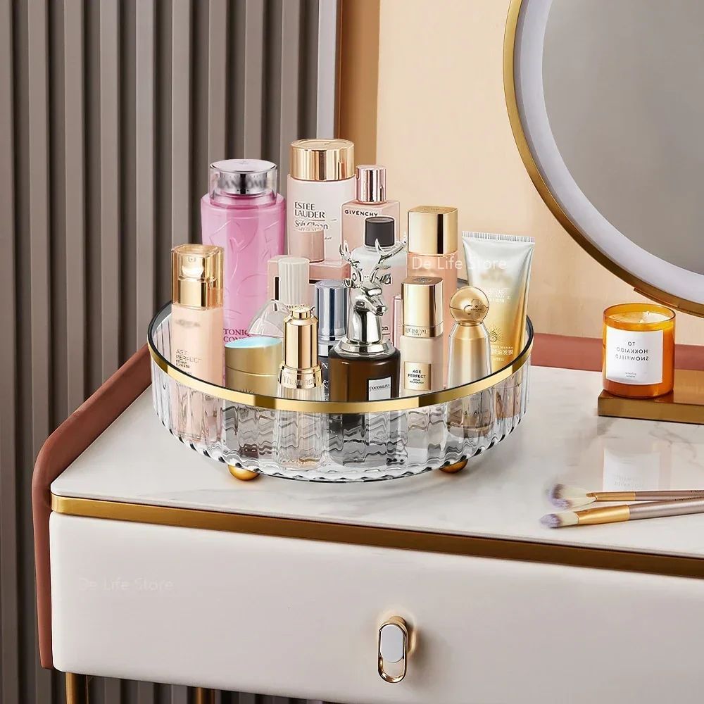 Rotating Cosmetic & Jewelry Organizer Tray