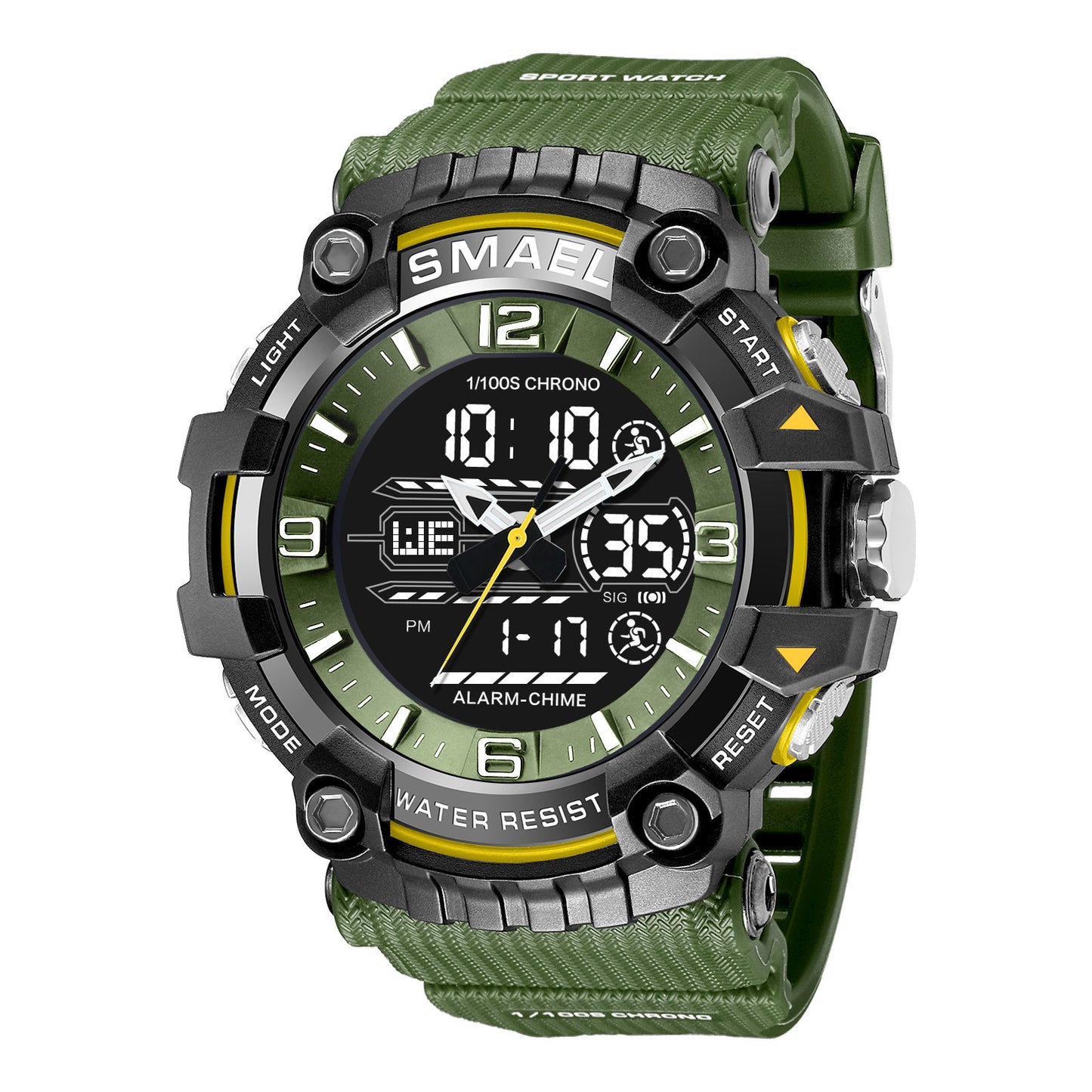 Sporty Luminous Waterproof Alarm Watch