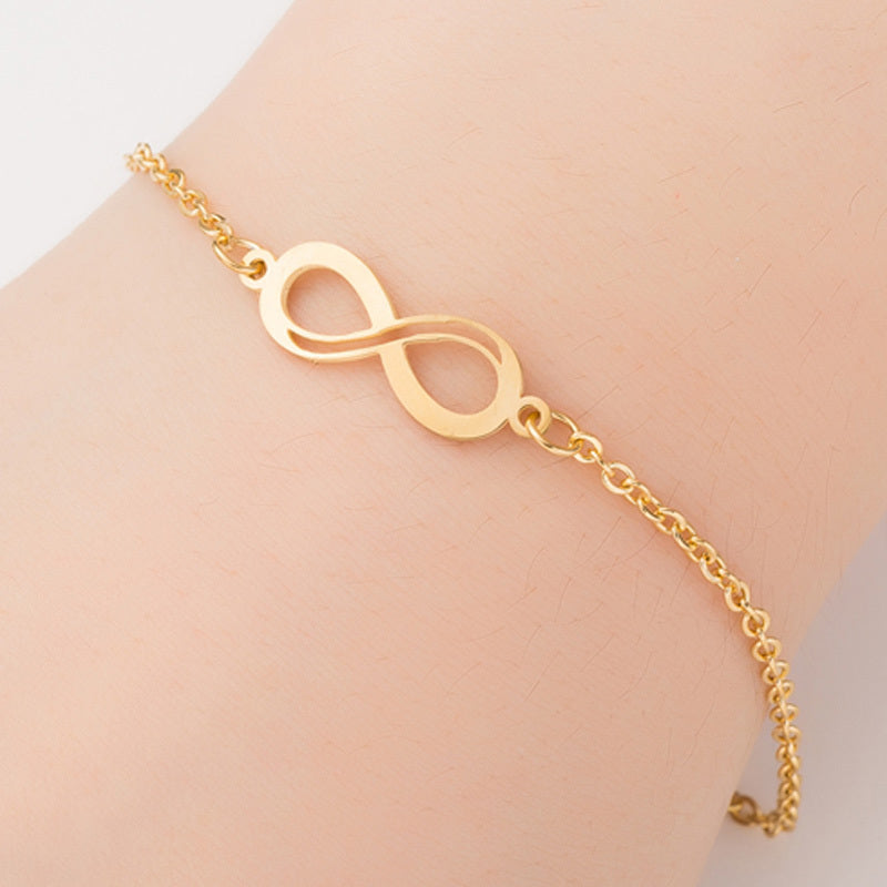 Gold Plated Stainless Steel Charm Bracelets for Women