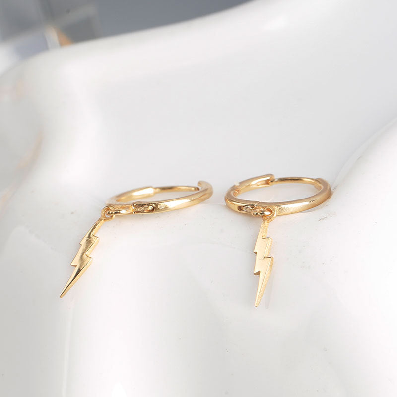 Lightning Bolt Sterling Silver Earrings