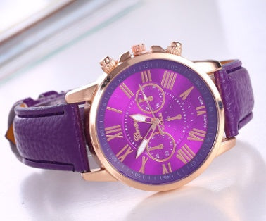 Timeless Roman Quartz Watch with Luminous Display