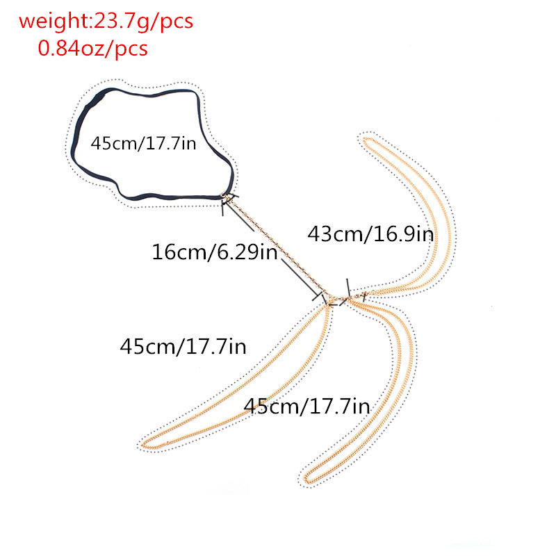 Multi-Layered Leg Chain Body Jewelry