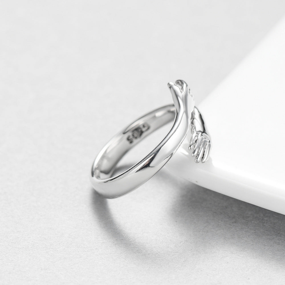 Embrace Sterling Silver Adjustable Ring