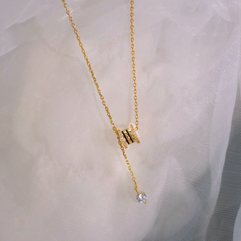 Opulent Zirconia Gold Pendant Necklace