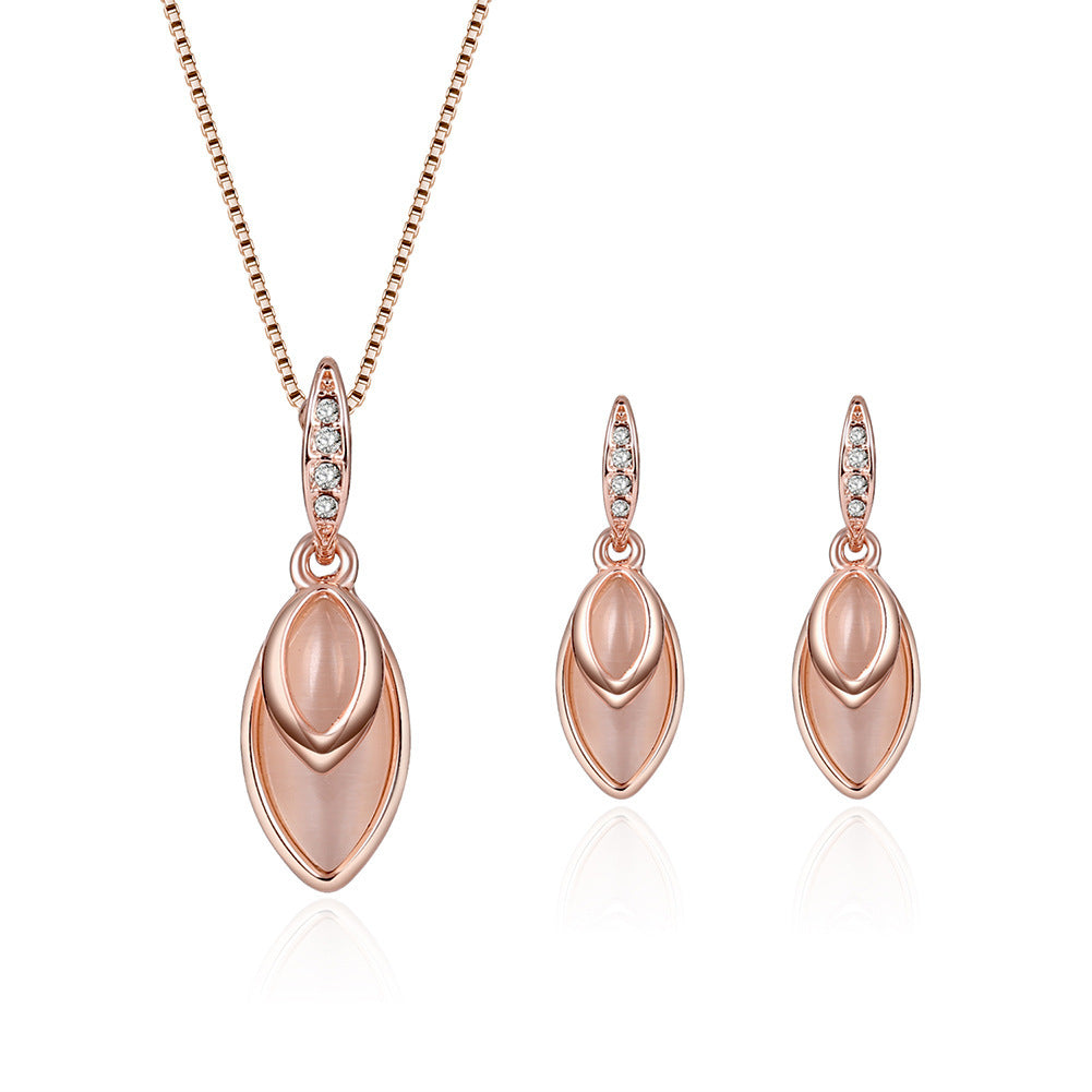 Elegant Gemstone Bridal Jewelry Set