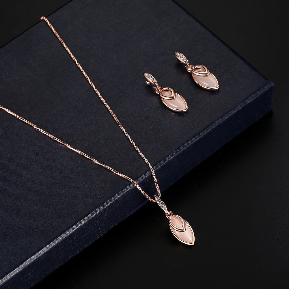 Elegant Gemstone Bridal Jewelry Set