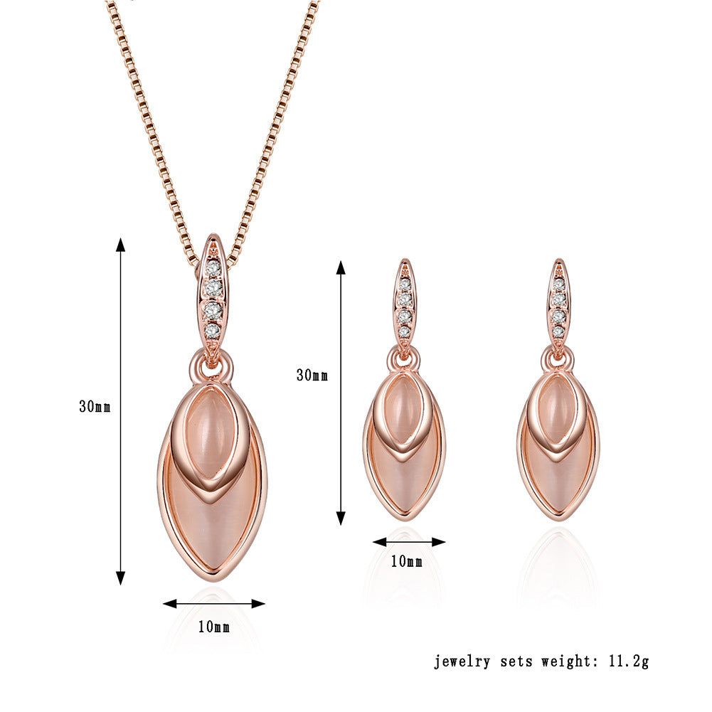 Elegant Gemstone Bridal Jewelry Set