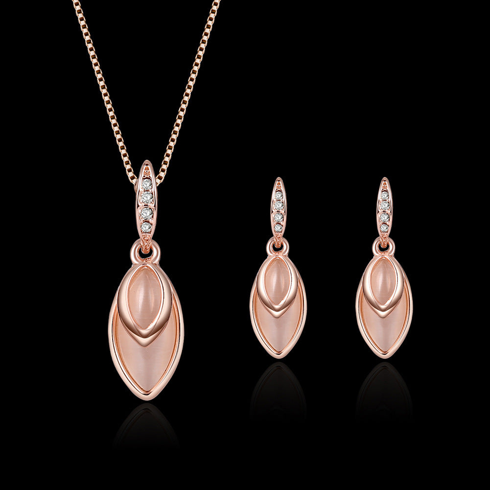 Elegant Gemstone Bridal Jewelry Set