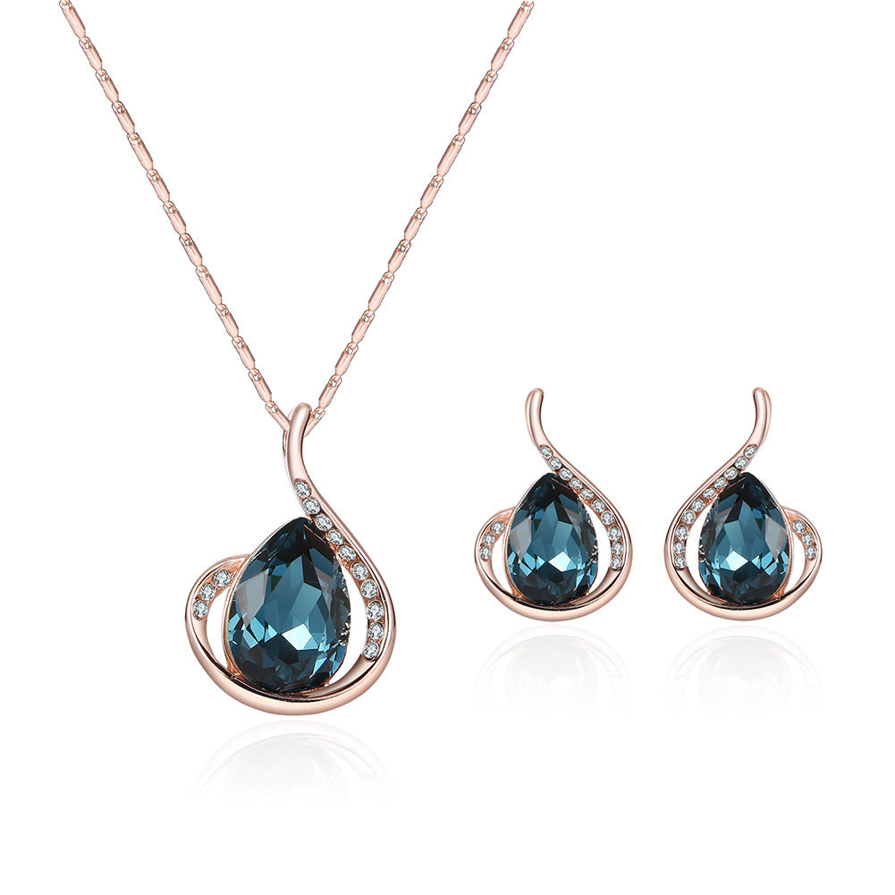 Exquisite Two-Piece Bridal Jewelry Set