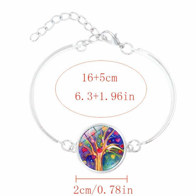 Lunar Tree of Life Glass Dome Jewelry Set