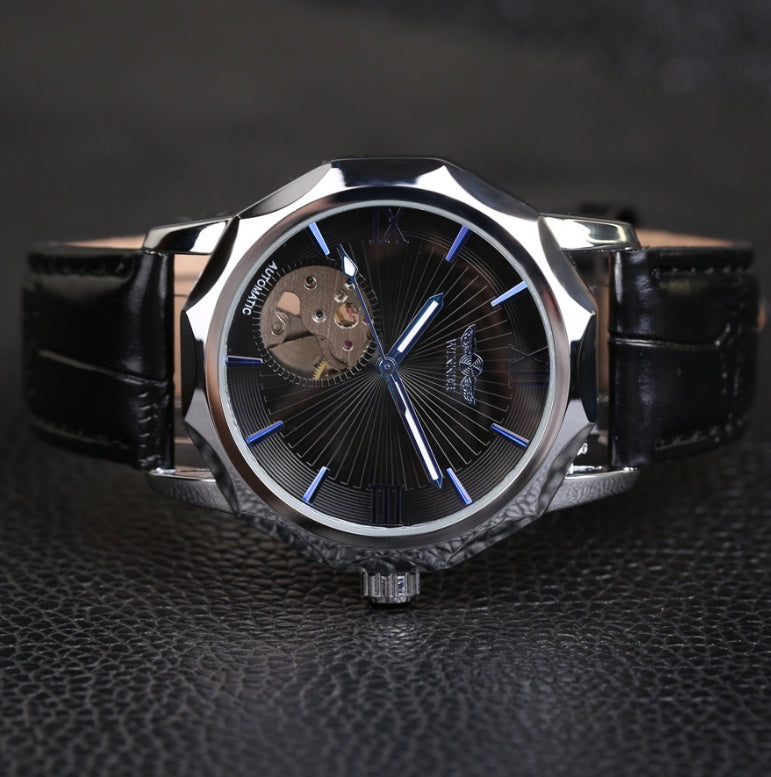 Aqua Dodecagon Skeleton Dial Automatic Men's Watch