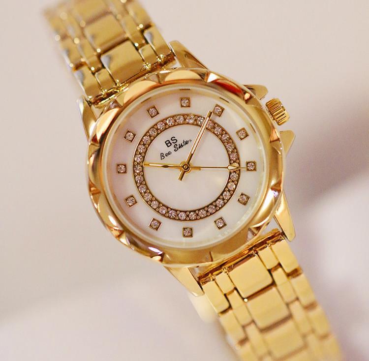 Exquisite Diamond-Accent Waterproof Quartz Watch