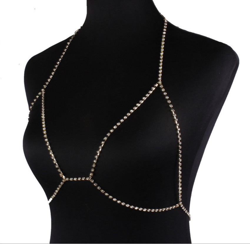Dazzling Rhinestone Body Chain Necklace for Women
