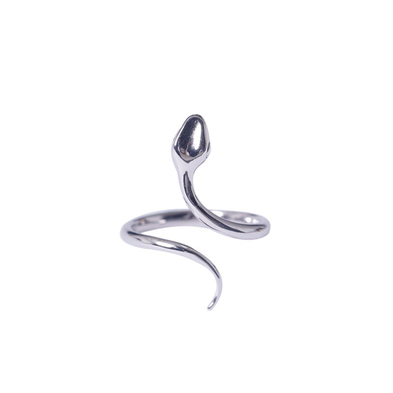 Serpentine Sterling Silver Snake Ring