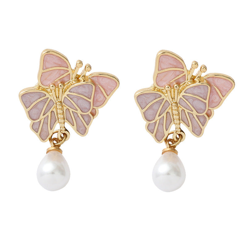 Tender Butterfly Enamel Brooch