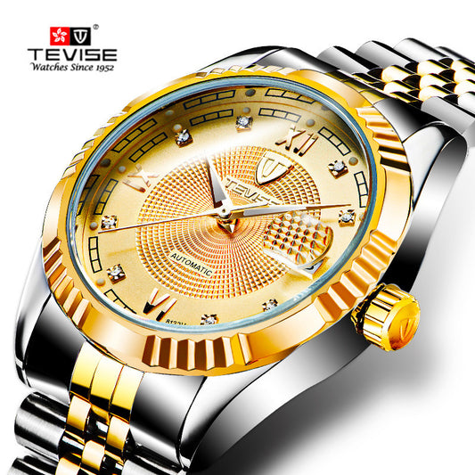 Men's Gold & Silver Automatic Chronometer Watch