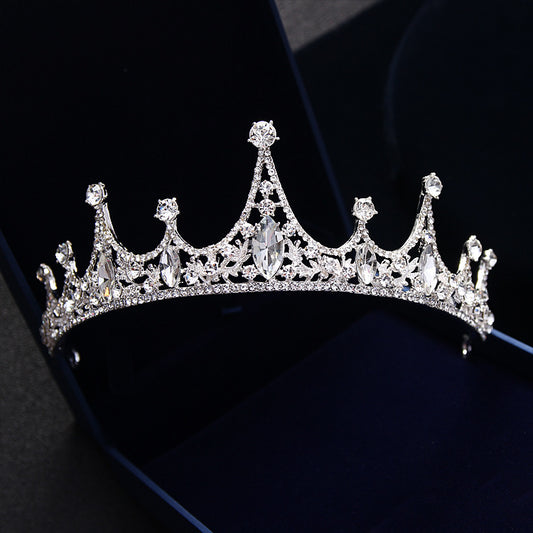 Regal Diamond Queen Crown Bridal Tiara