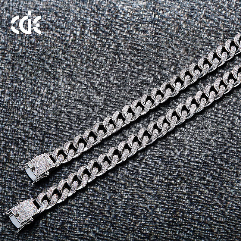 Men's Zircon Cuban Chain Bracelet