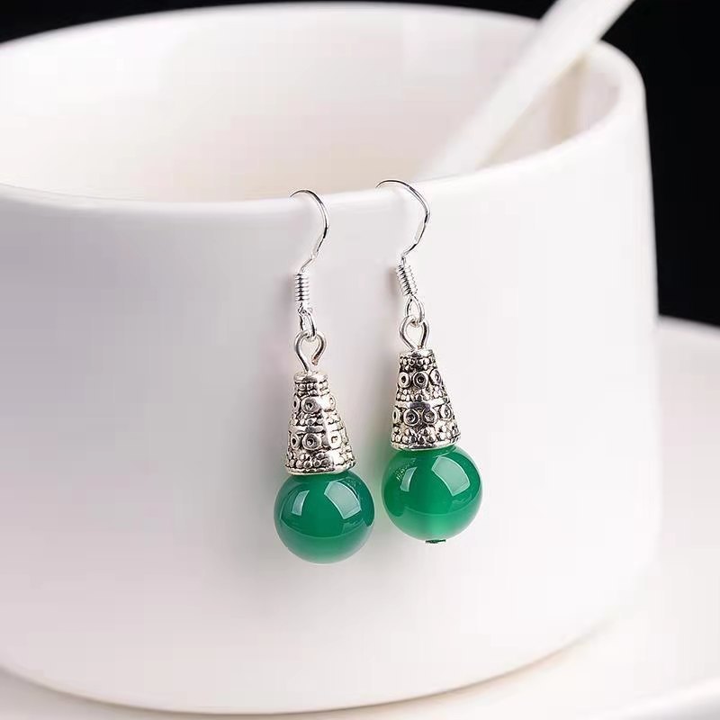 Elegant Chalcedony & Agate Earrings