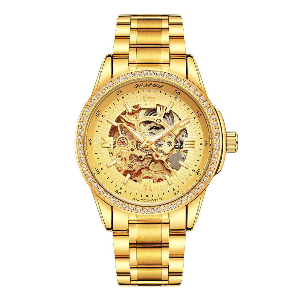 Men's Hollow Automatic Mechanical Business Watch