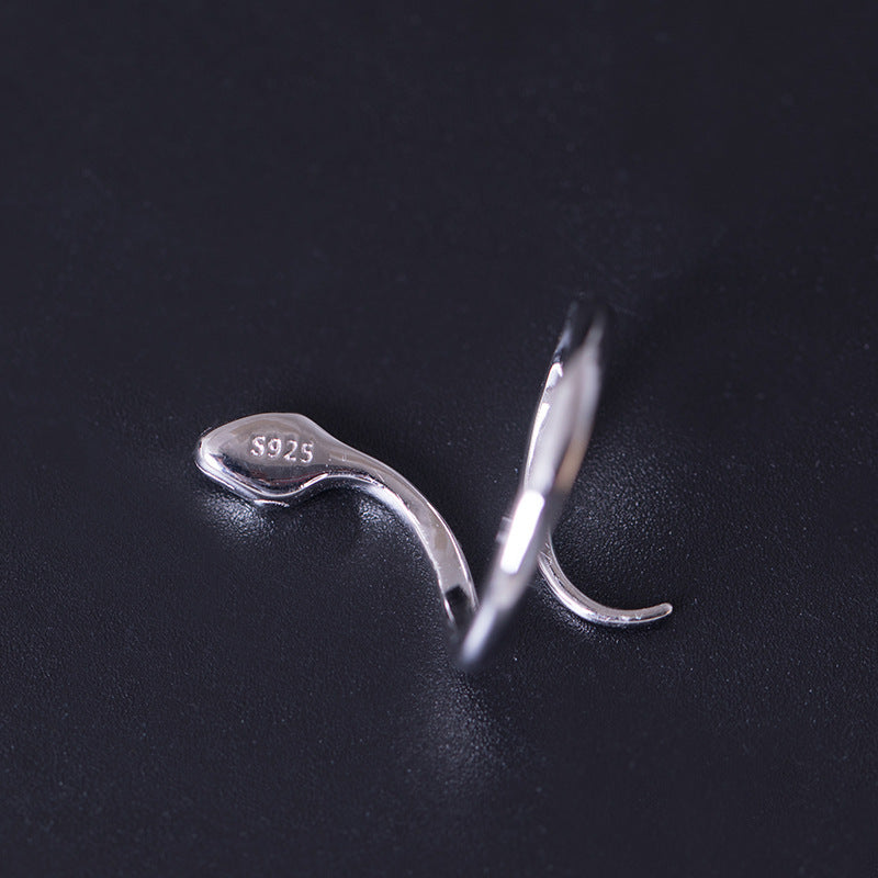 Serpentine Sterling Silver Snake Ring