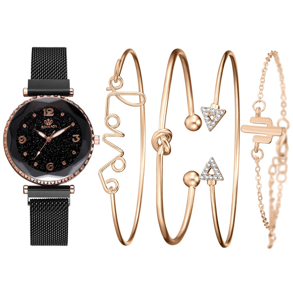 Starry Sky Magnet Buckle Fashion Wristwatch