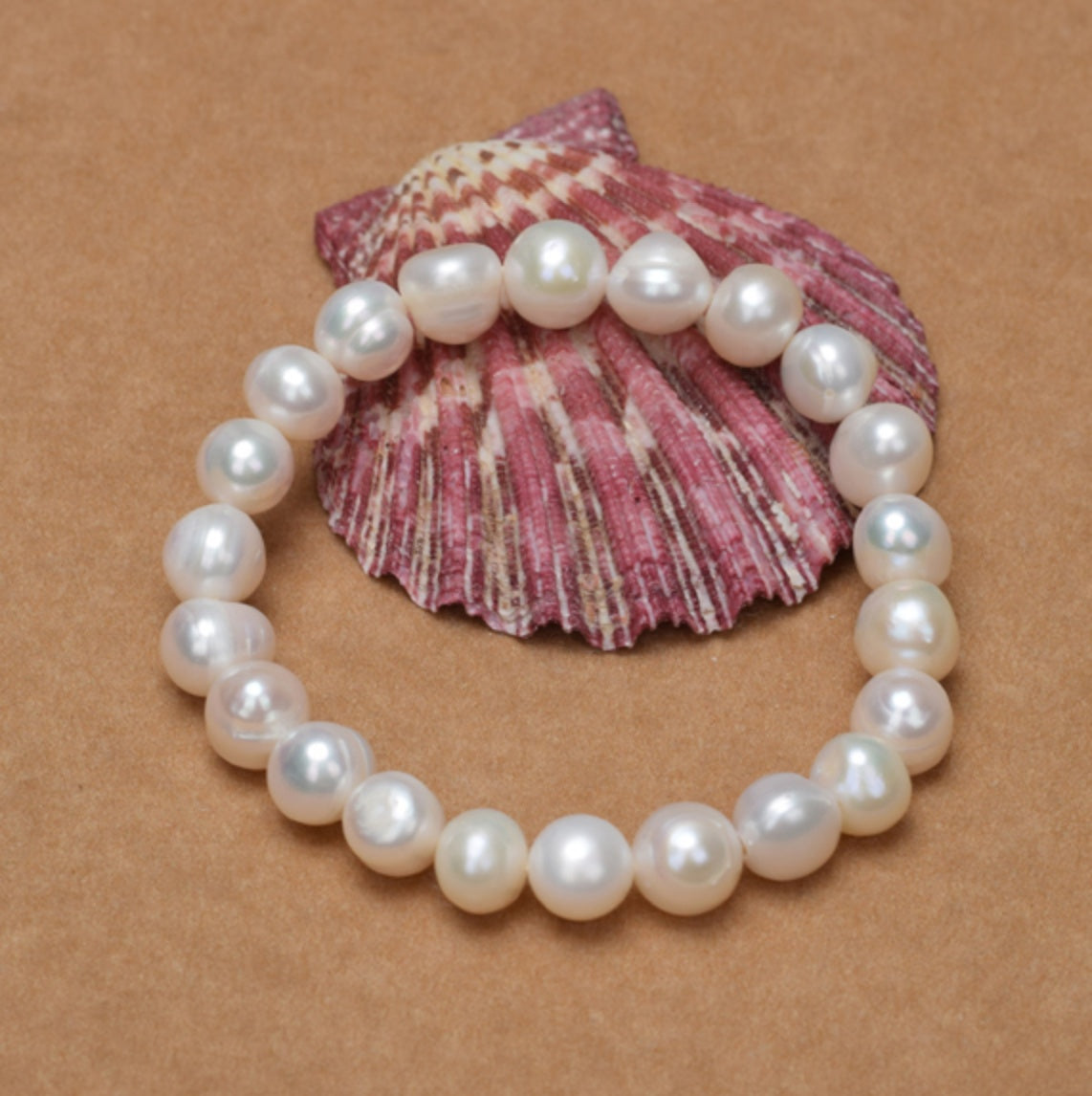 Plump White Natural Freshwater Pearl Set