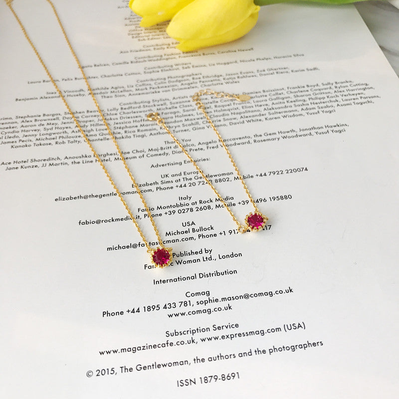 Elegant Golden Red Jasper Necklace