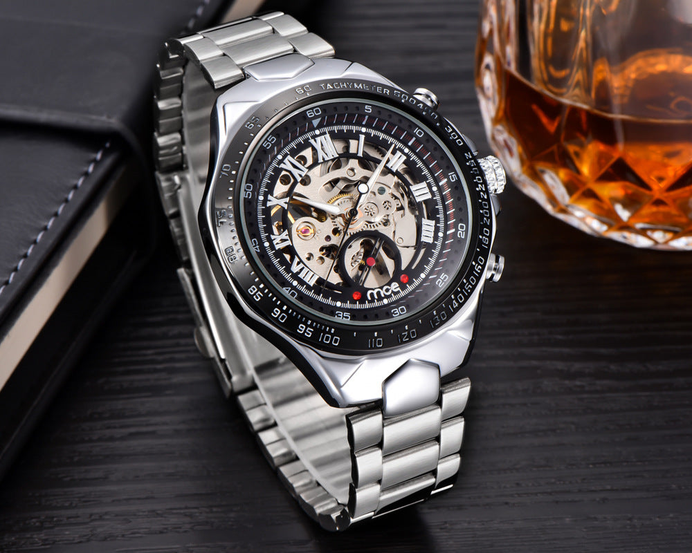 Men's Luxury Gold Skeleton Automatic Mechanical Watch