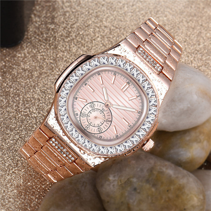 Men's Luxury Diamond-Accent Alloy Watch