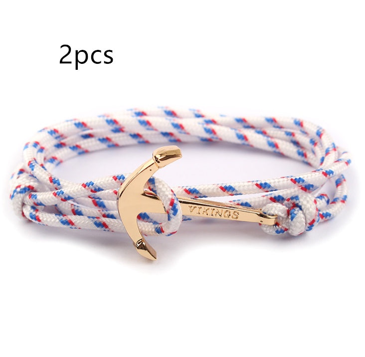 Nautical Anchor Braided Bracelet