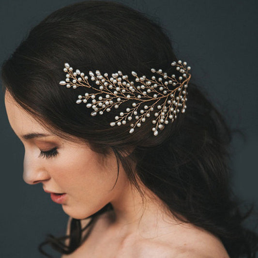 Elegant Wedding Leaves Hair Headdress