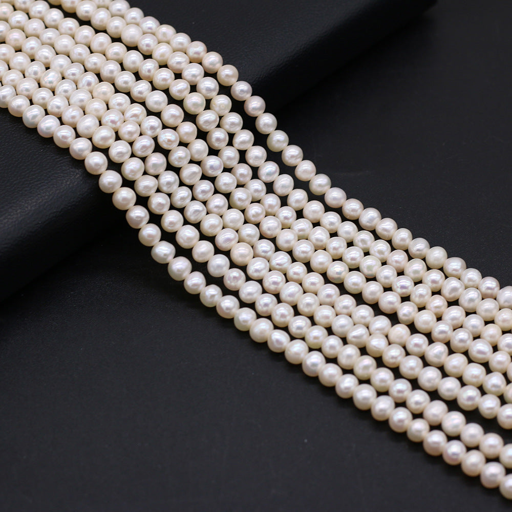 Natural Freshwater Circular Punch Pearl Beads