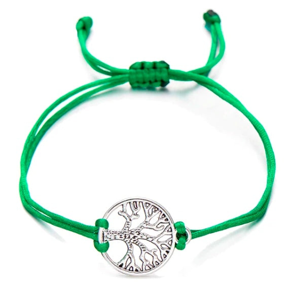 Hand-Woven Tree of Life Adjustable Bracelet