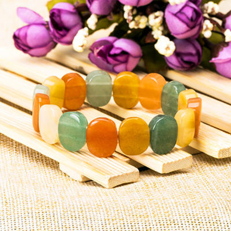 Natural Crystal Geometric Bracelet